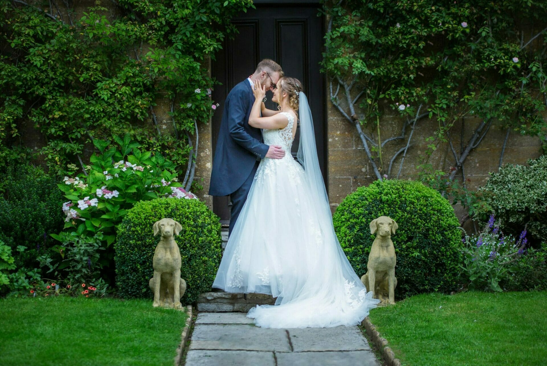 An image of Sammi and Tom at Haselbury Mill, taken by Somerset Photographer, Victoria Welton.